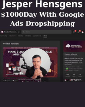 $1000Day With Google Ads Dropshipping By Jesper Hensgens