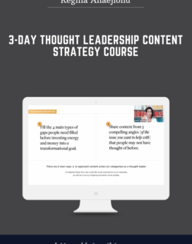 3 - Day Thought Leadership Content Strategy Course  -  Regina Anaejionu