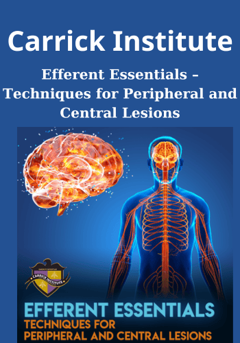530) Efferent Essentials – Techniques for Peripheral and Central Lesions By Carrick Institute