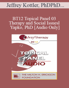 [Audio] BT12 Topical Panel 03 - Therapy and Social Issues - Jeffrey Kottler, PhD, Esther Perel, MA, LMFT, Casey Truffo, MS, LMFT, Michael Yapko, PhD