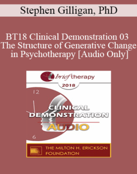 [Audio] BT18 Clinical Demonstration 03 - The Structure of Generative Change in Psychotherapy - Stephen Gilligan, PhD