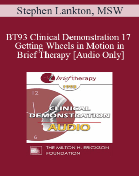 [Audio] BT93 Clinical Demonstration 17 - Getting Wheels in Motion in Brief Therapy - Stephen Lankton, MSW