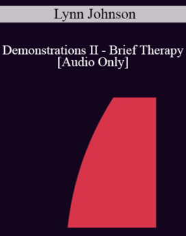 [Audio] IC92 Workshop 27b - Demonstrations II - Brief Therapy: An Integrative Approach - Lynn Johnson, PhD.