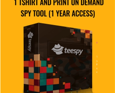 1 Tshirt and Print On Demand SPY Tool (1 YEAR ACCESS) – Teespy