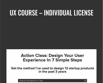 UX Course – Individual License - Amir Khella