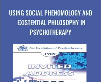 Using Social Phenomology and Existential Philosophy in Psychotherapy - Ronald Laing