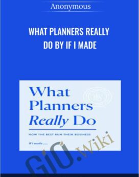 What Planners Really Do by If I Made