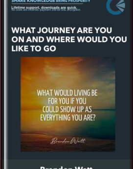 What Journey Are You On and Where Would You Like to Go  -  Brendon Watt